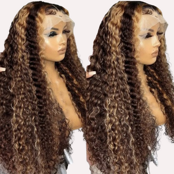 360 4/27  Deep Wave Raw Virgin Lace Wig