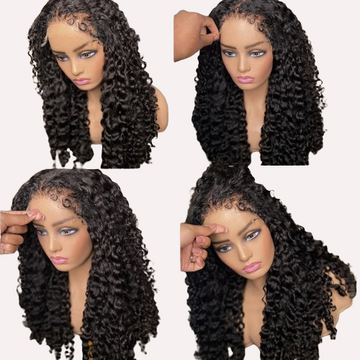 360 Kinky Curly Hairline Virgin Lace Wig